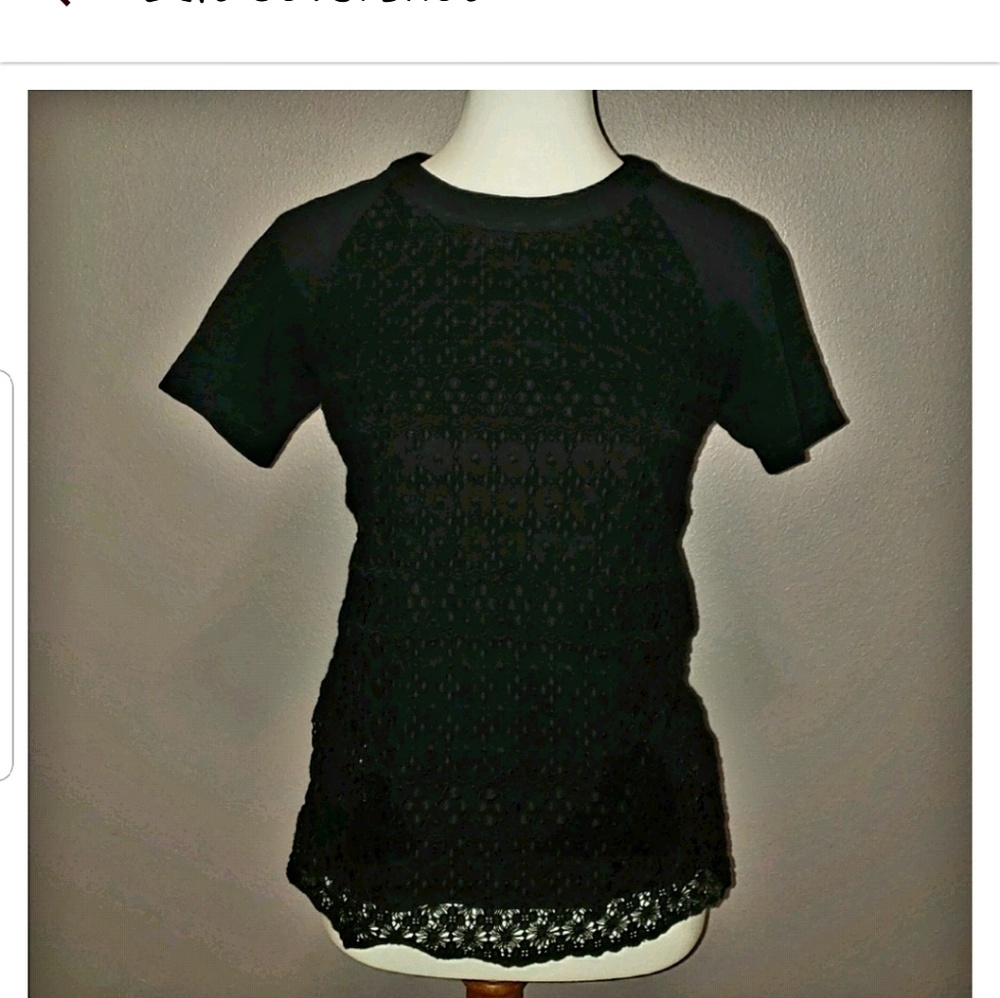 Madewell 1937 top. Black xs